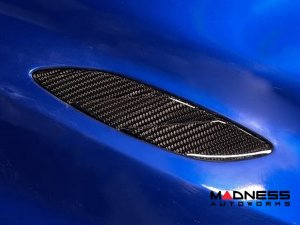 Alfa Romeo Giulia Hood Vent Trim Kit - Carbon Fiber - Quadrifoglio Alfa Romeo Giulia Hood Vent Trim Kit - Carbon Fiber - Quadrifoglio